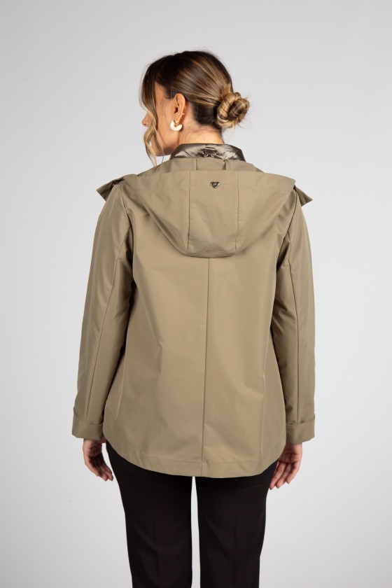 Parka com colete amov�vel