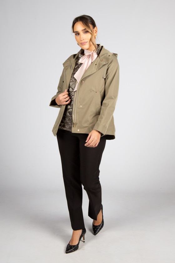 Parka com colete amov�vel