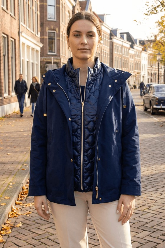 Parka com colete amov�vel