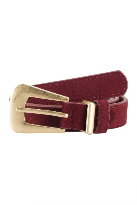 Suede belt