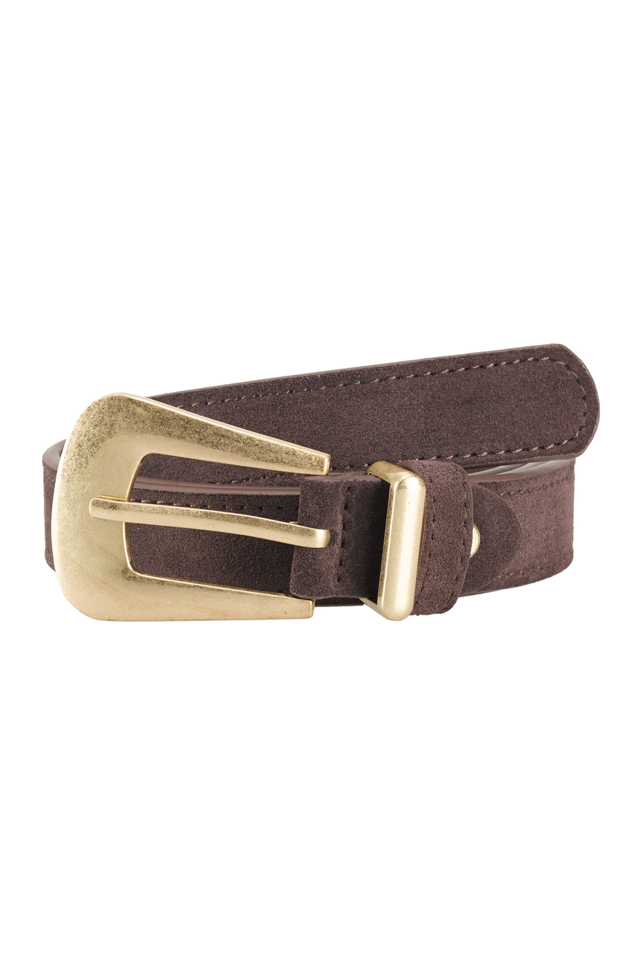 Suede belt
