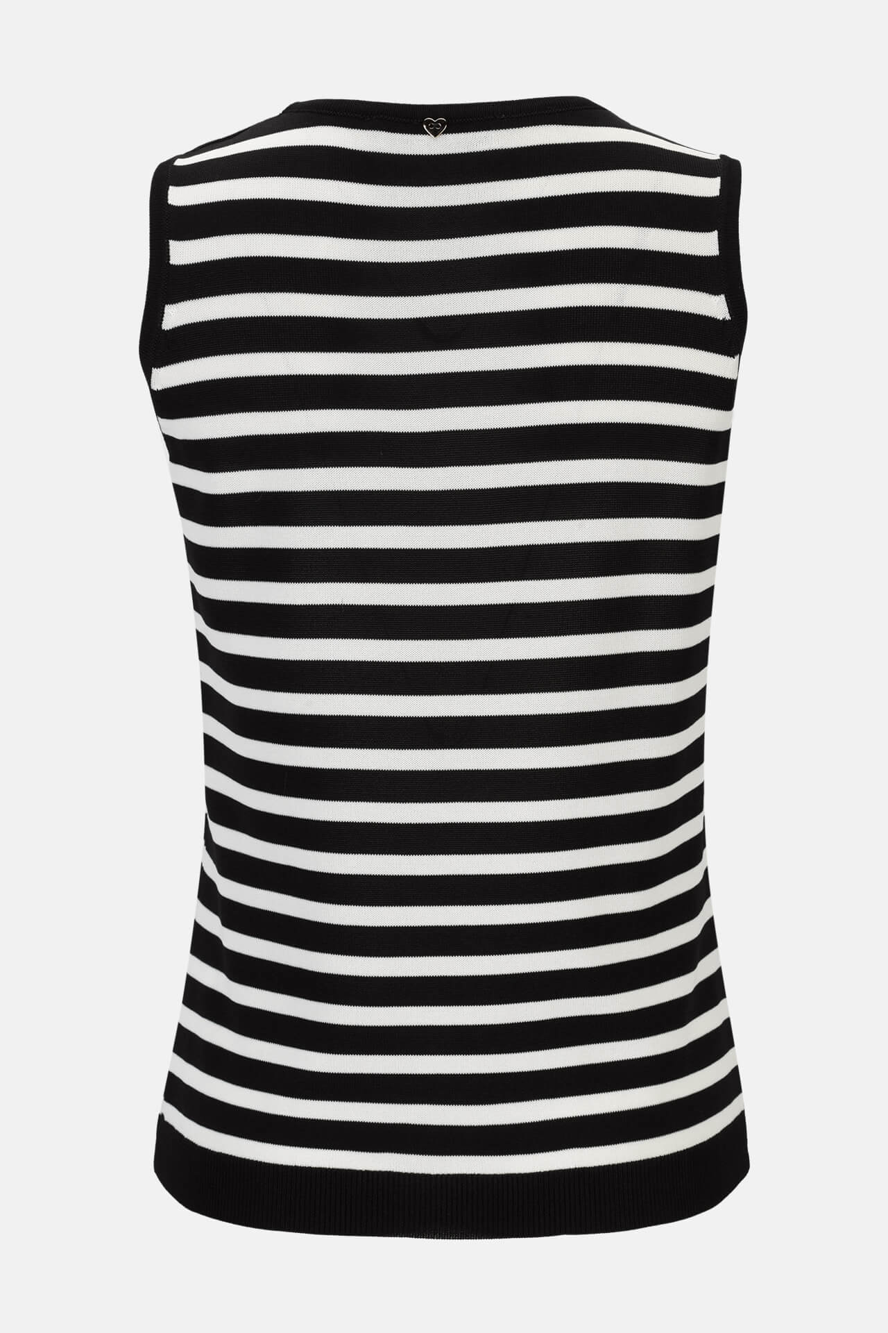 Sleeveless striped top