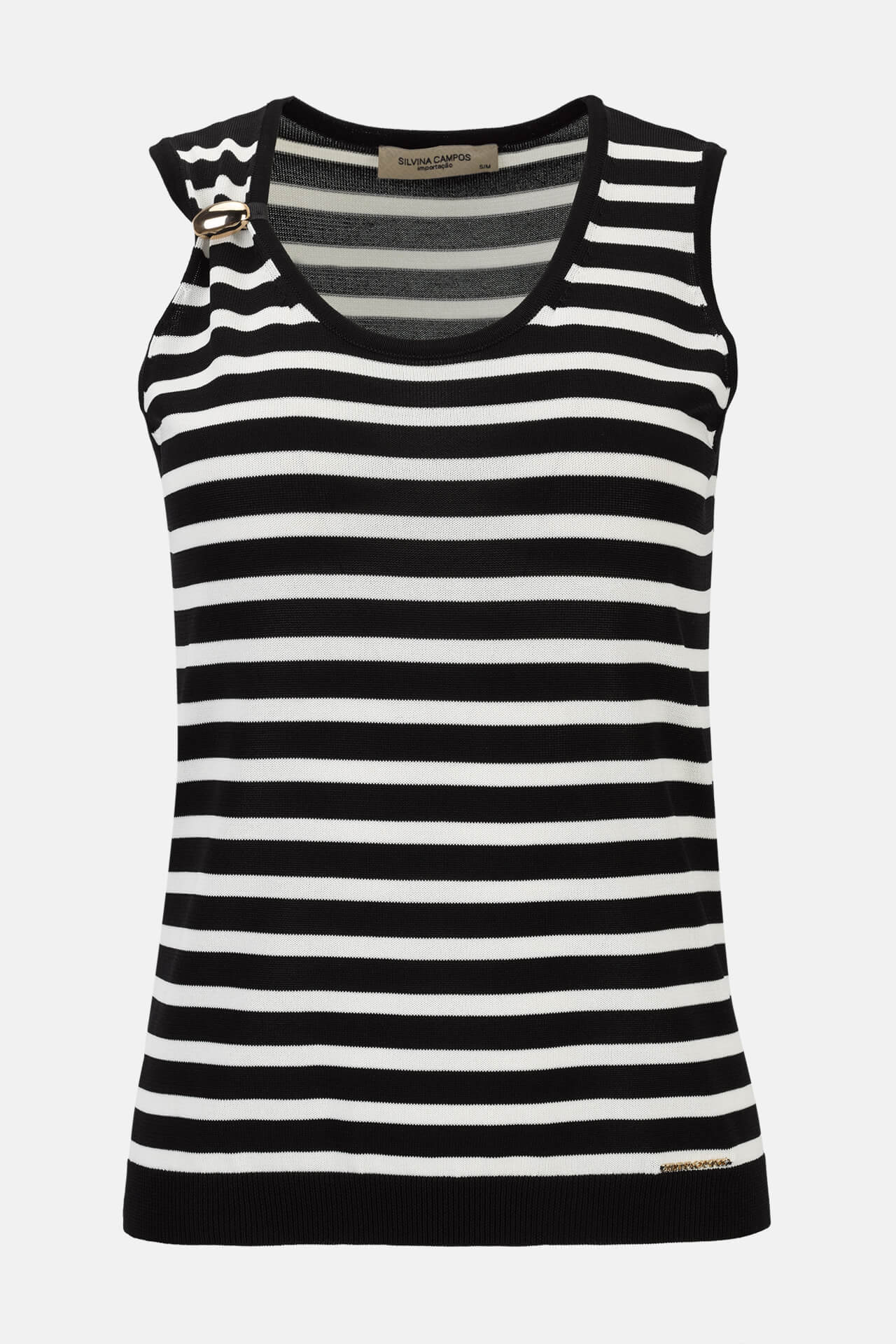 Sleeveless striped top