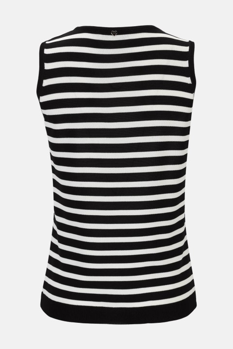 Sleeveless striped top