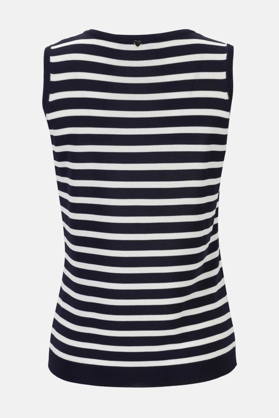 Sleeveless striped top