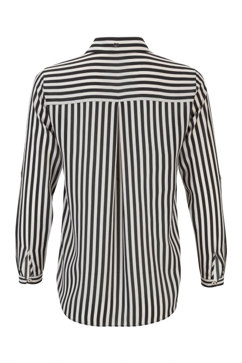 Shirt blouse with stripes