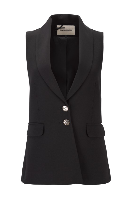 Tailored longline waistcoat