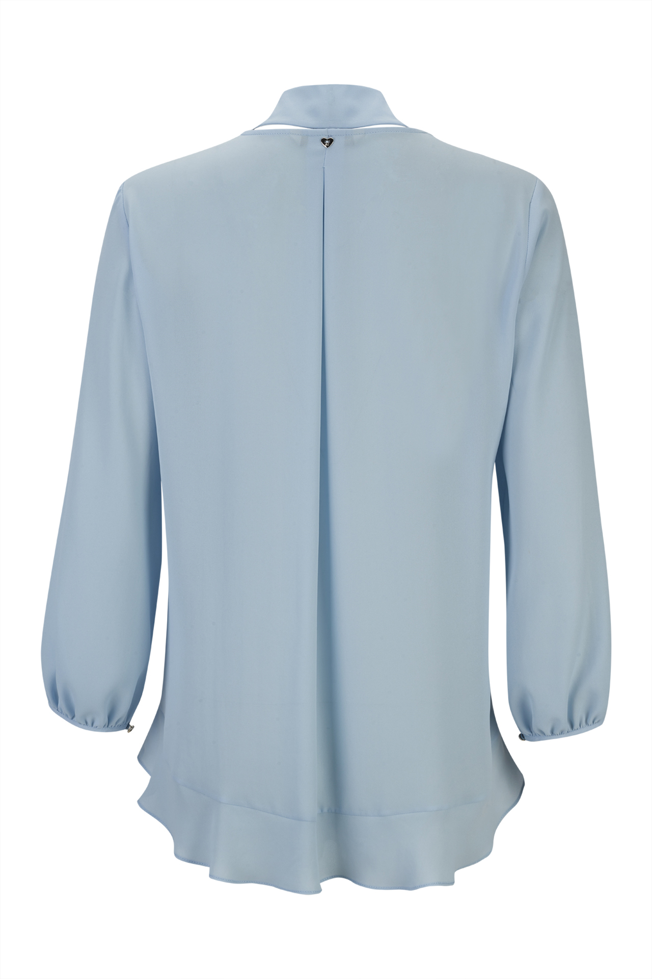 Blouse with ruffles and bow