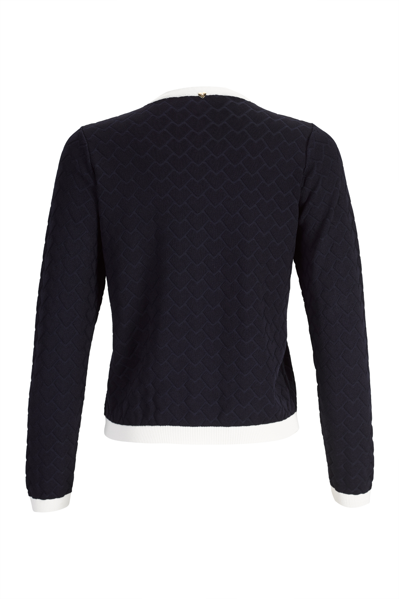 Knit cardigan with heart-shaped buttons