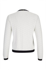 Knit cardigan with heart-shaped buttons