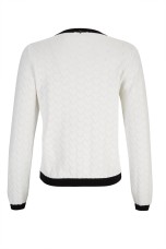 Knit cardigan with heart-shaped buttons