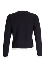 Knit cardigan with heart-shaped buttons