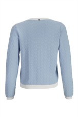 Knit cardigan with heart-shaped buttons