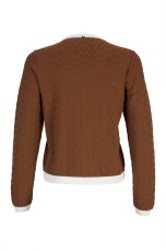 Knit cardigan with heart-shaped buttons