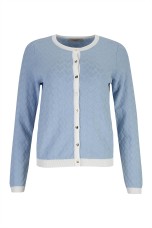 Knit cardigan with heart-shaped buttons