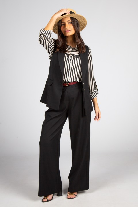 Pantalon wide leg