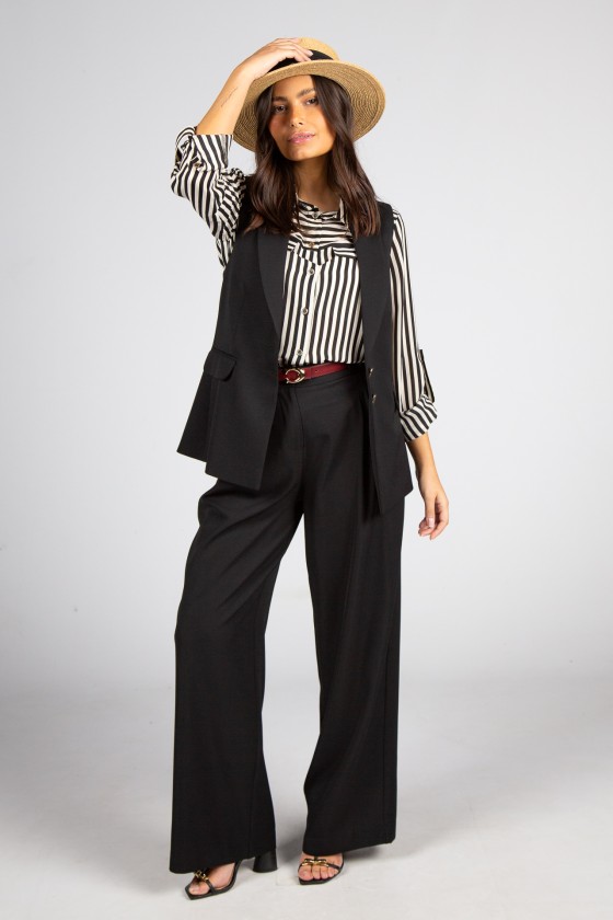 Pantalon wide leg