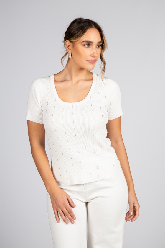 Short-sleeved jumper