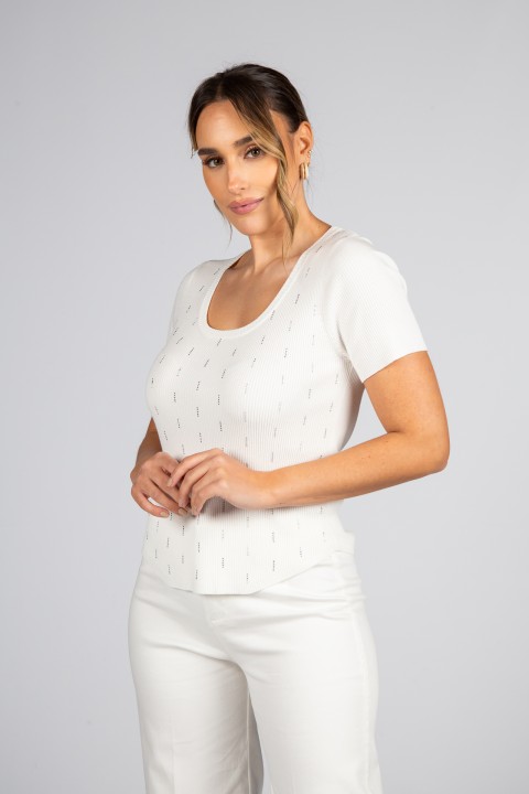 Short-sleeved jumper