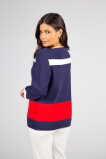 3/4-sleeve knitted jumper