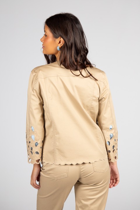 Embroidered beige jacket Embroidered beige jacket