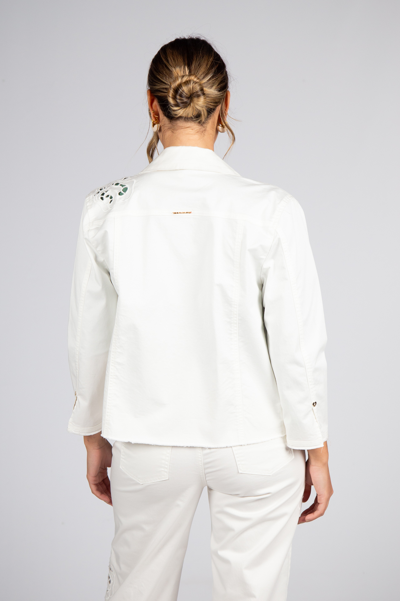 Embroidered denim jacket
