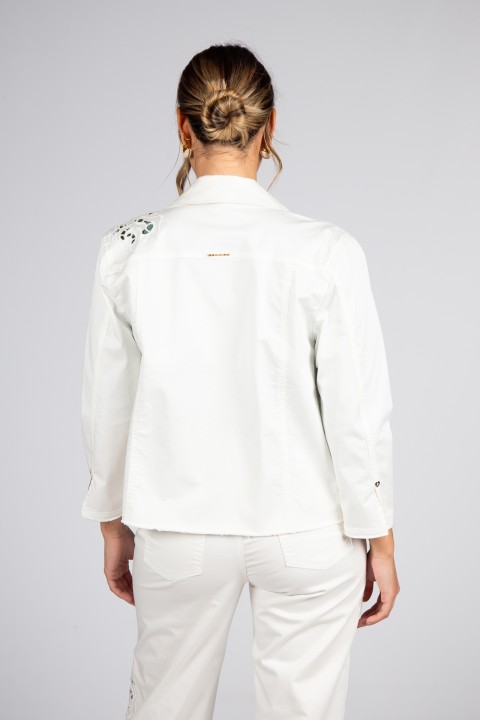 Embroidered denim jacket