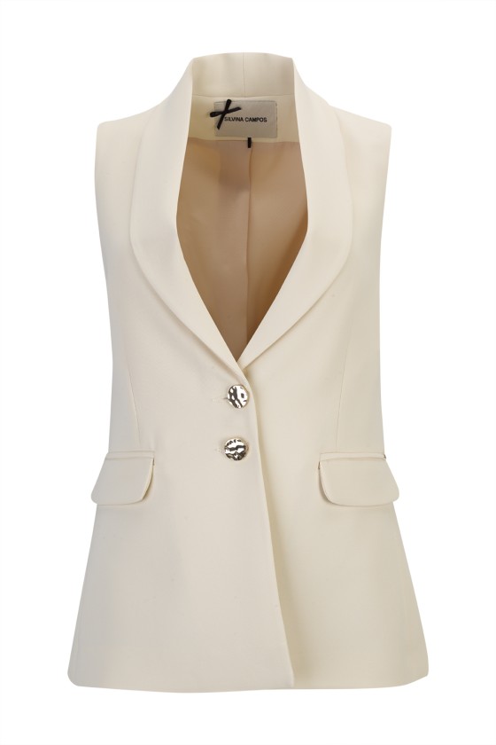 Tailored longline waistcoat