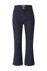 Denim trousers with gold chains