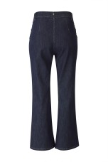 Denim trousers with gold chains