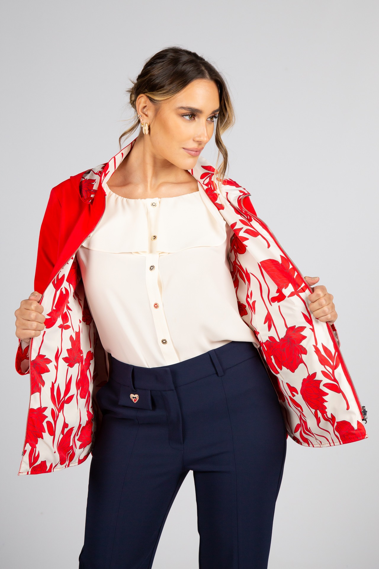 Reversible A-line parka
