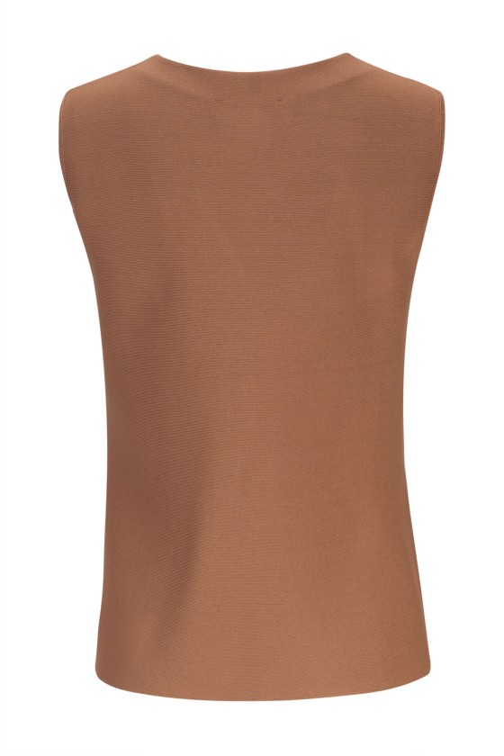Knit peplum waistcoat