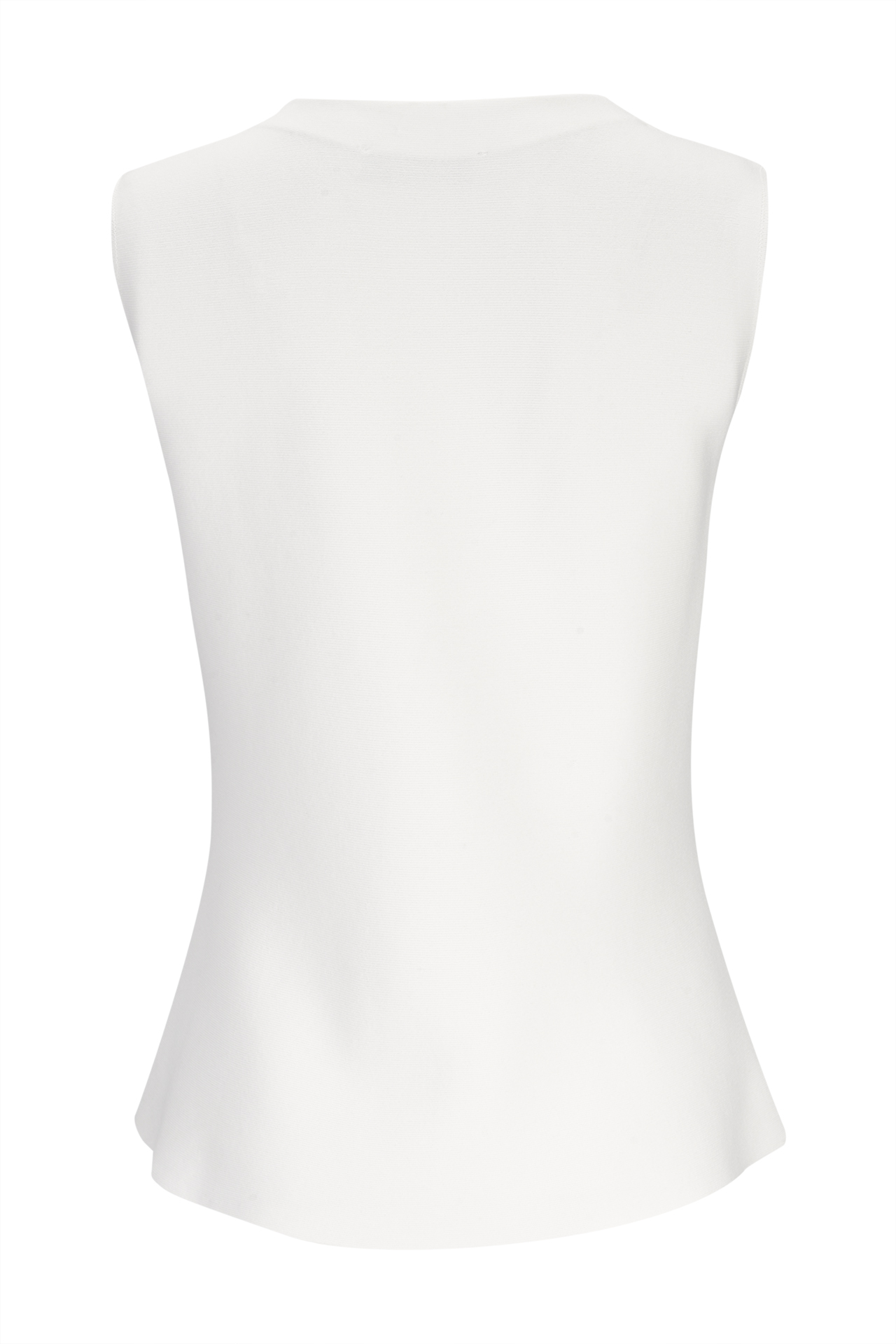 Colete de malha efeito peplum