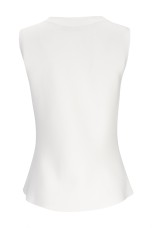Colete de malha efeito peplum