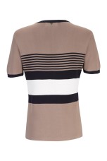 Short-sleeved knit jumper