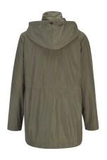 Khaki parka with removable hood