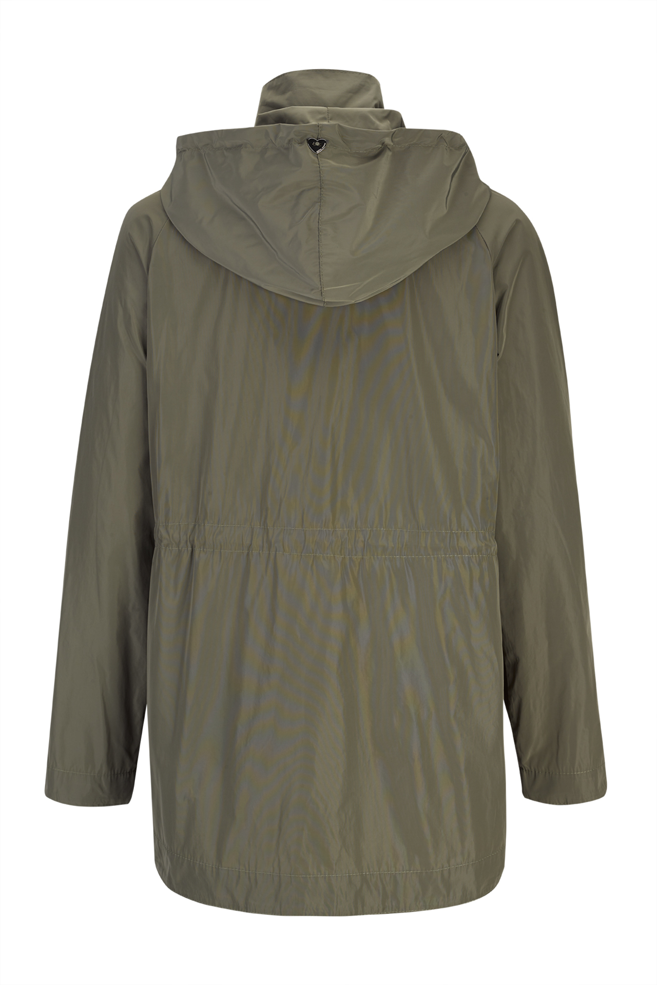 Khaki parka with removable hood