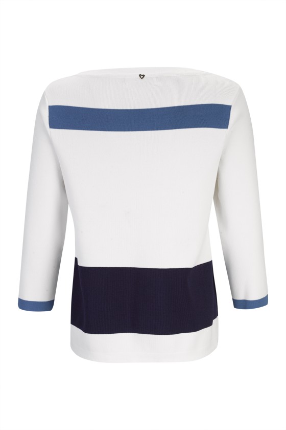 3/4-sleeve knitted jumper