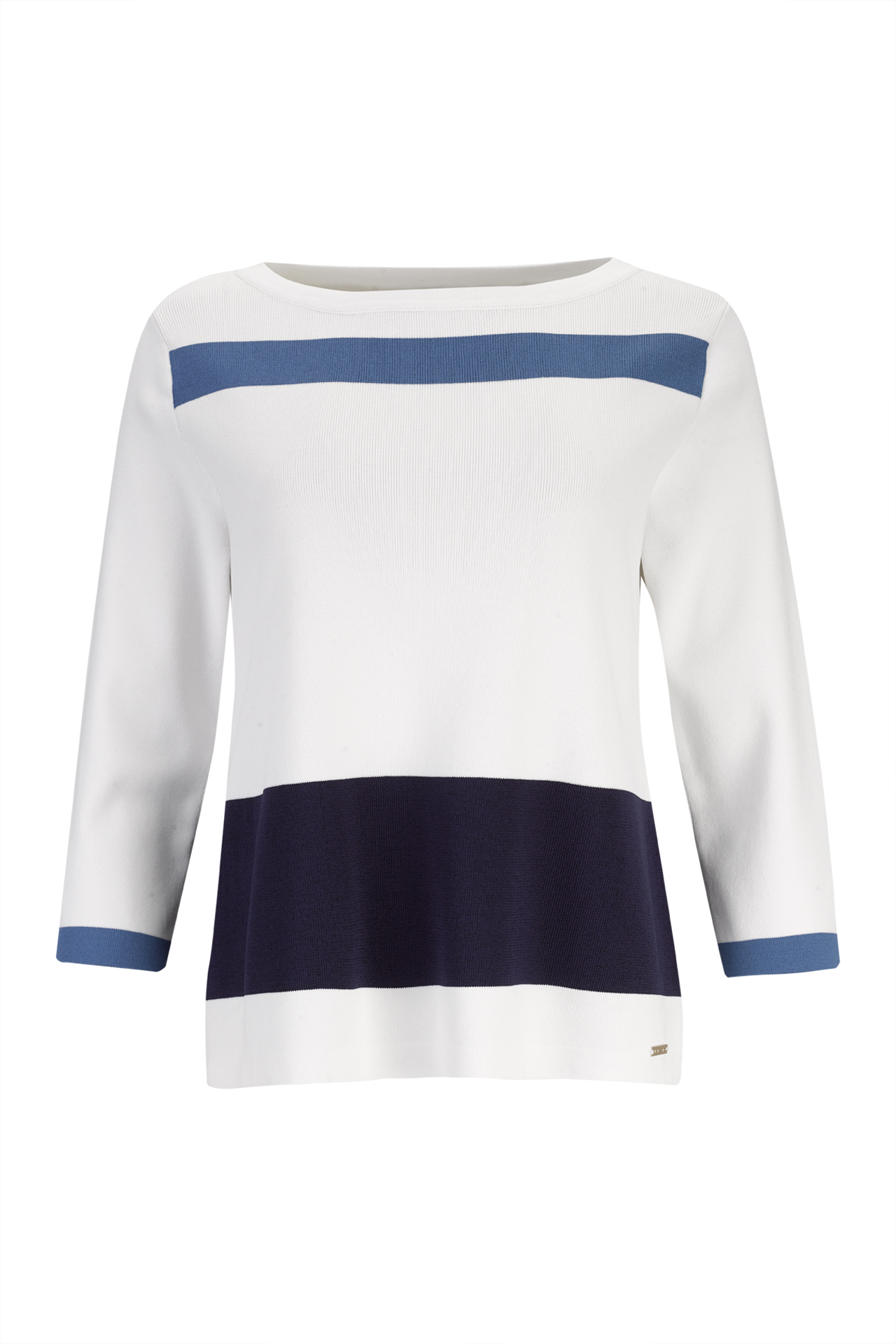 3/4-sleeve knitted jumper