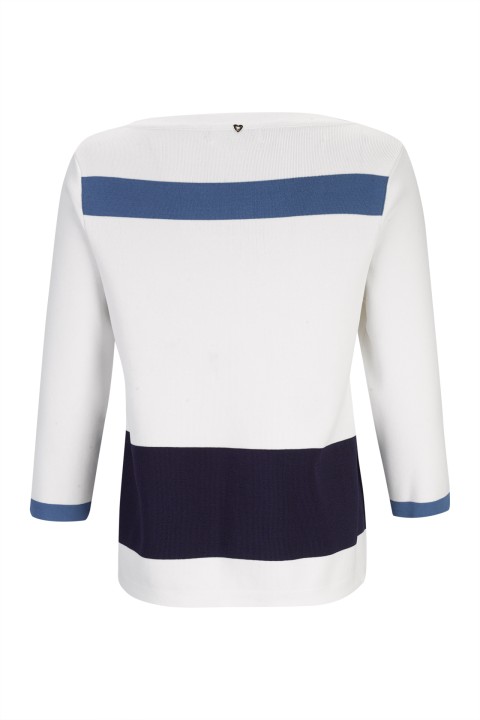 3/4-sleeve knitted jumper