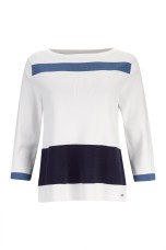3/4-sleeve knitted jumper