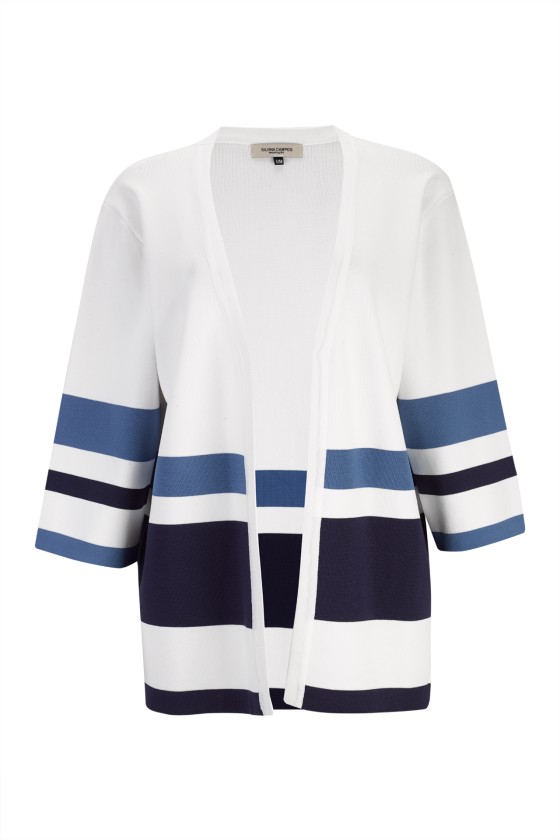 Knitted cardigan with 3/4 sleeves