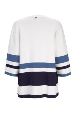 Knitted cardigan with 3/4 sleeves