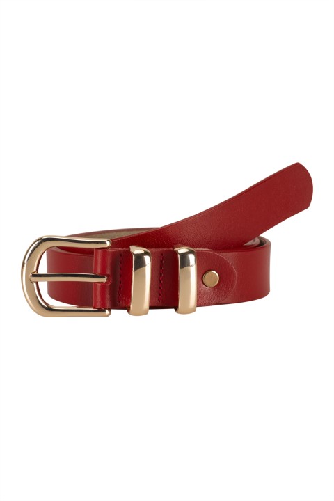 Belt with metal loops