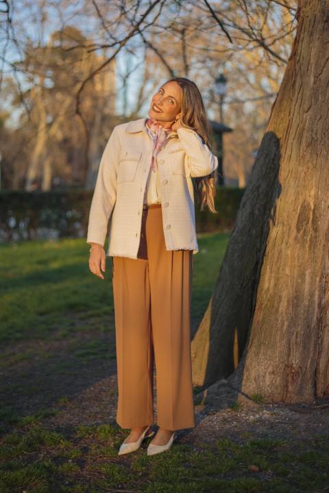 Manteau en tweed