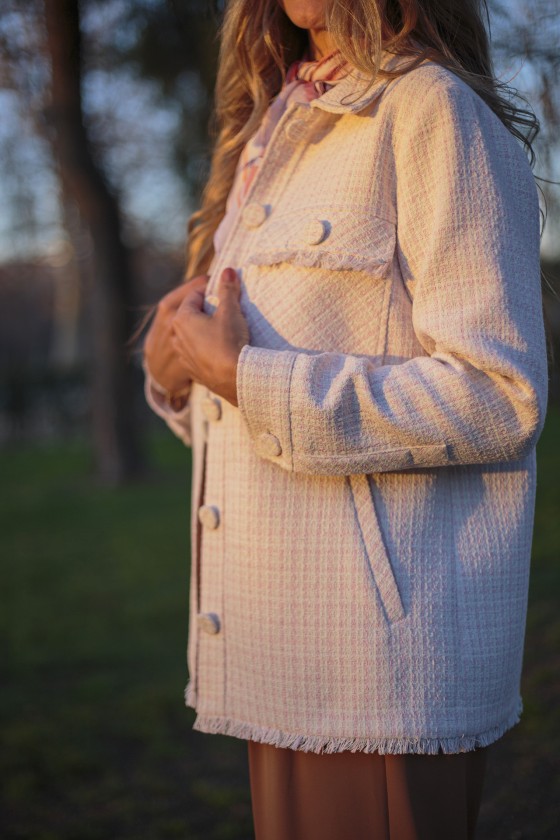 Manteau en tweed