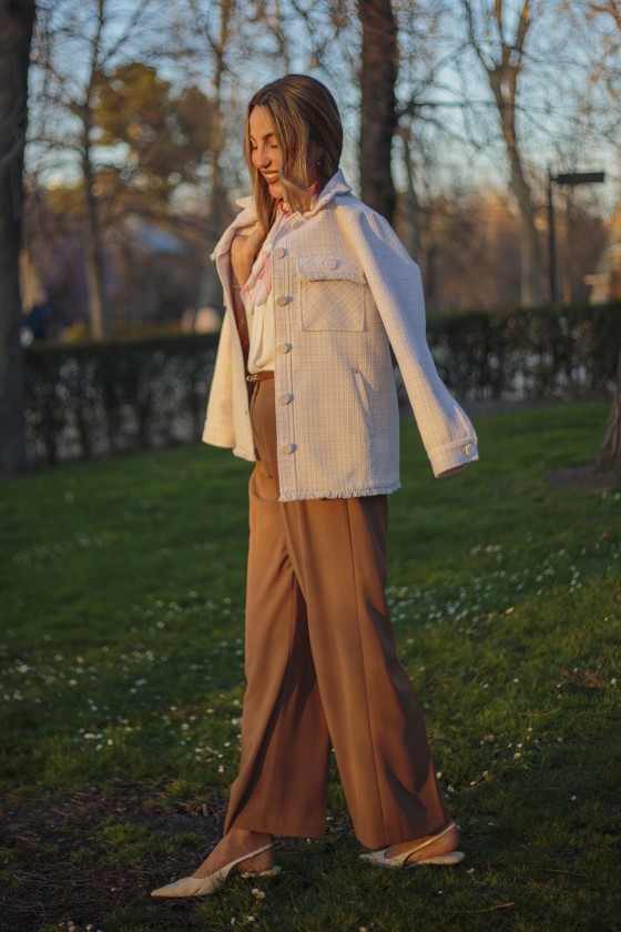 Manteau en tweed