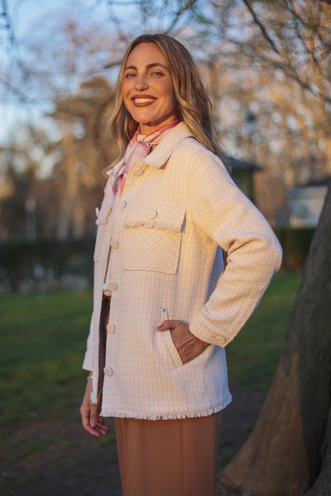 Manteau en tweed