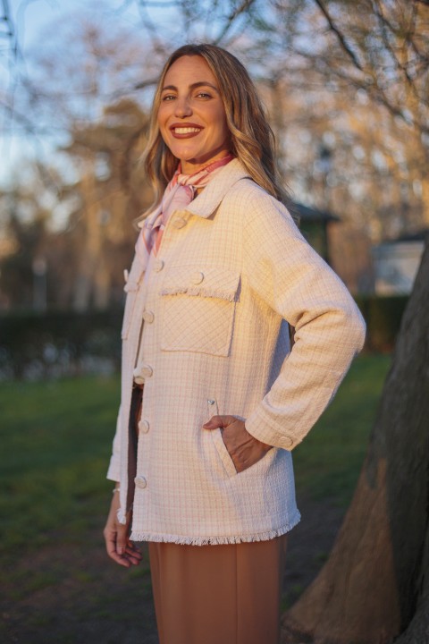 Manteau en tweed