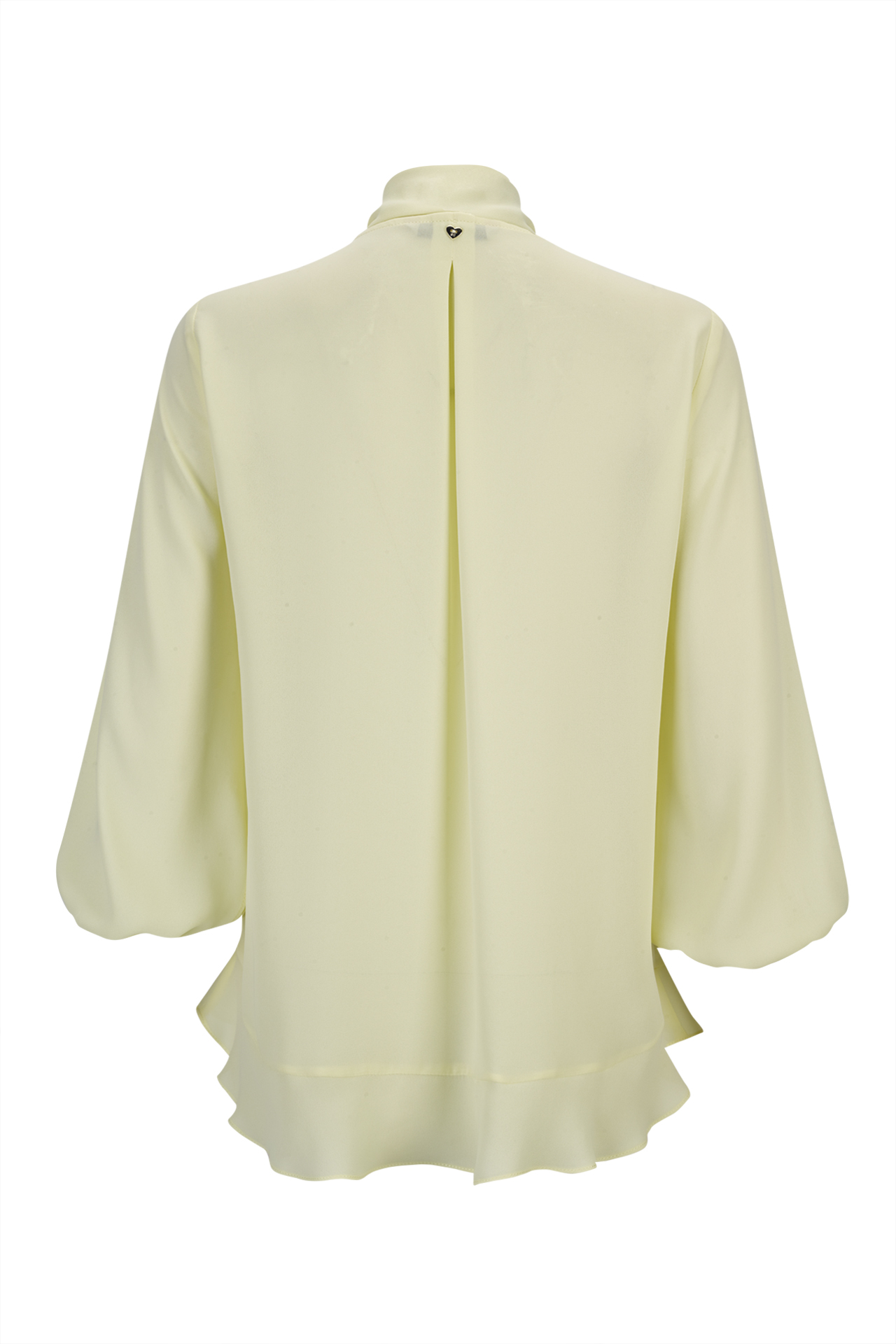 Blouse with ruffles and bow
